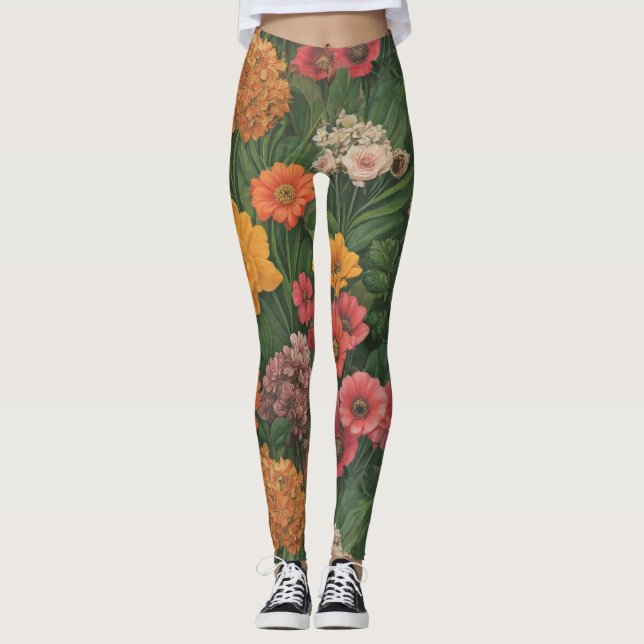 LEGGINGS FLEURS DE JARDIN (Devant)