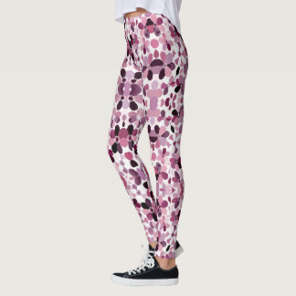 Leggings Fleurs de jardin abstraites — Élégance de l'art mo