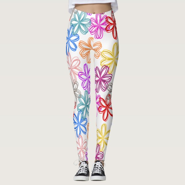 Leggings Fleurs de mai (Devant)