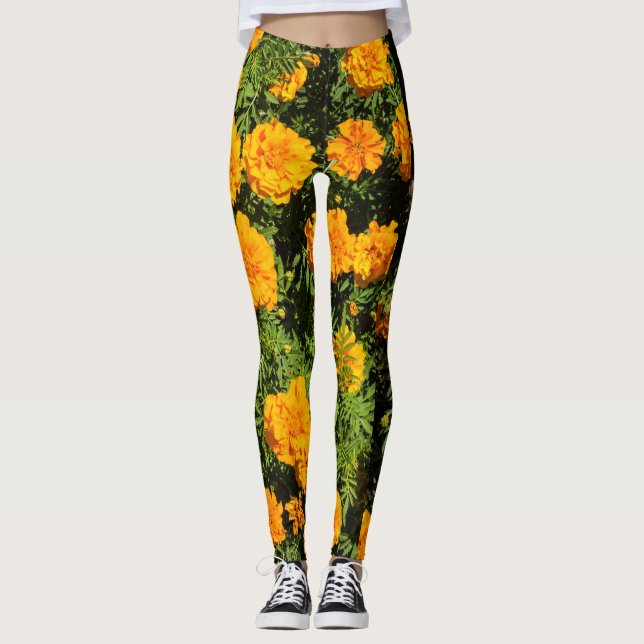 Leggings Fleurs de Marigold (Devant)