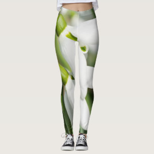 Leggings Fleurs de neige