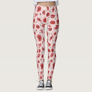 Leggings Fleurs de pavot