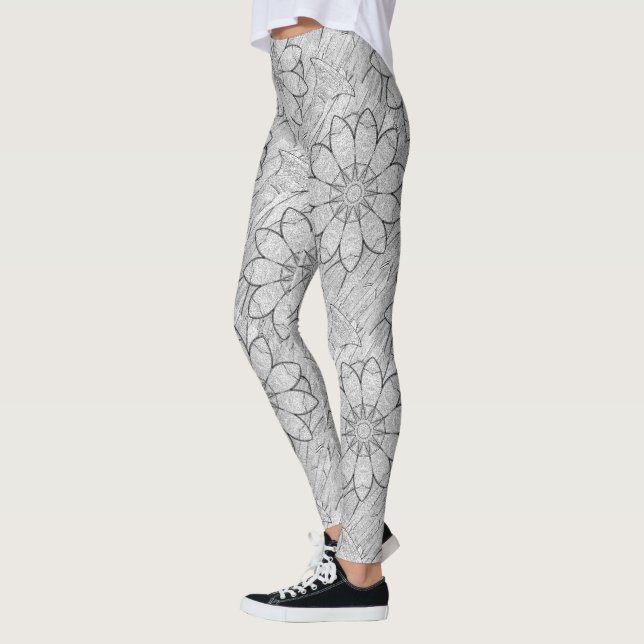 Leggings Fleurs de pierre (Gauche)