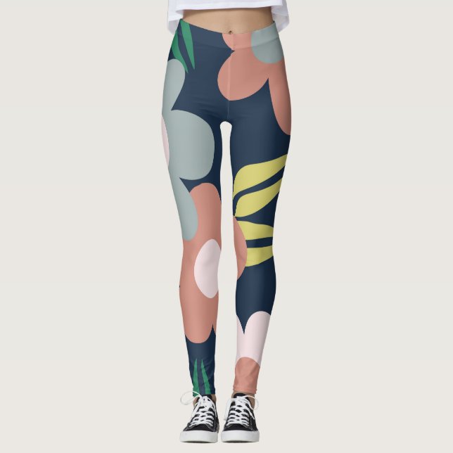Leggings Fleurs de printemps (Devant)