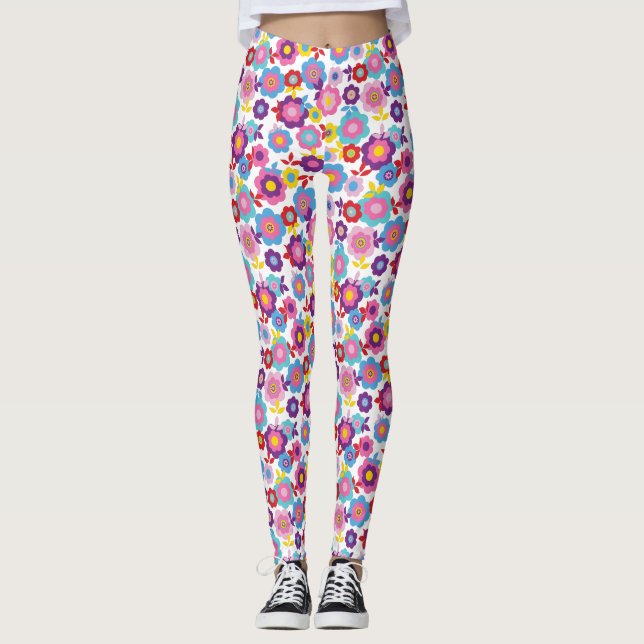 Leggings Fleurs de printemps d'Eilin 2 (Devant)