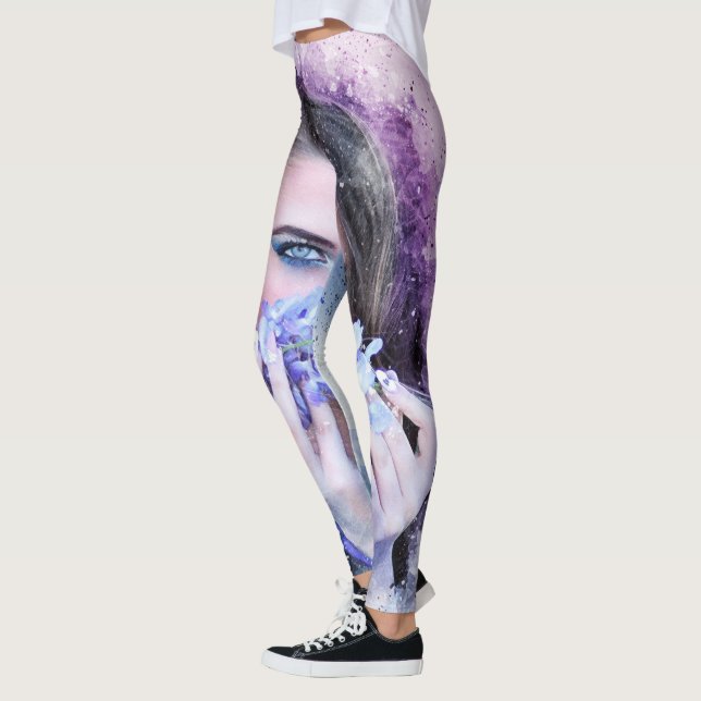 Leggings Fleurs de Printemps Fille (Gauche)