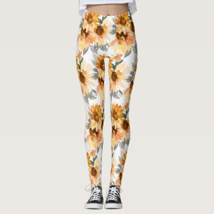 Leggings Fleurs de soleil