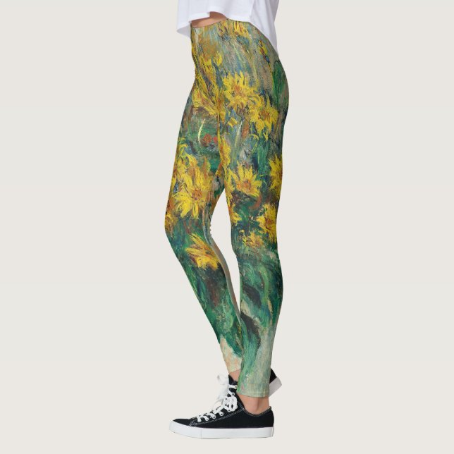 Leggings Fleurs de topinambour par Claude Monet (Gauche)