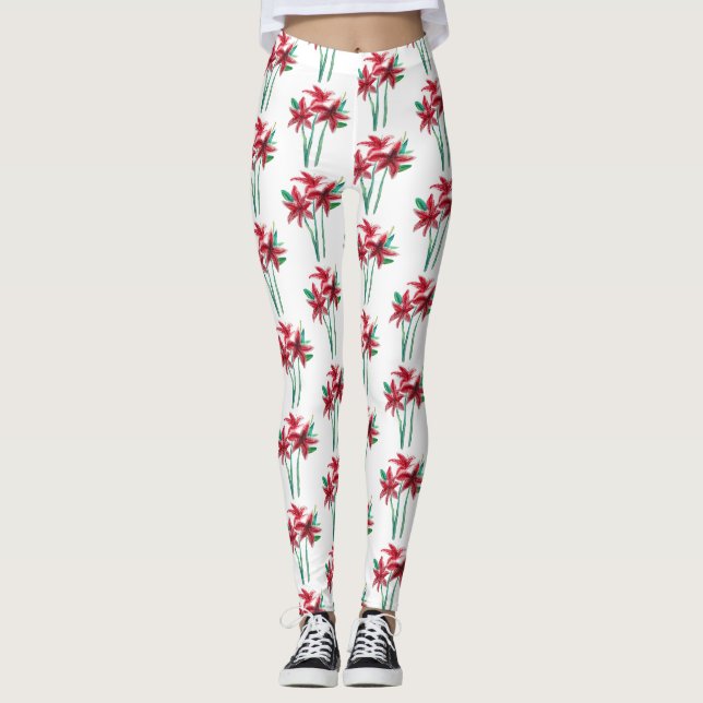 Leggings Fleurs d'eau (Devant)