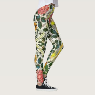 Leggings Fleurs Design de William Morris Seaweed