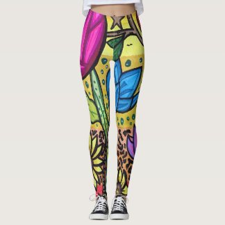 Leggings Fleurs d'été