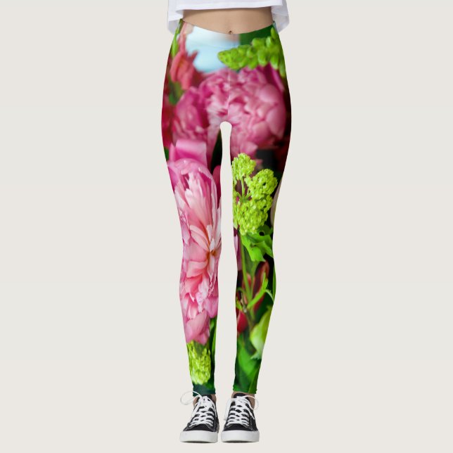 Leggings Fleurs d'été (Devant)