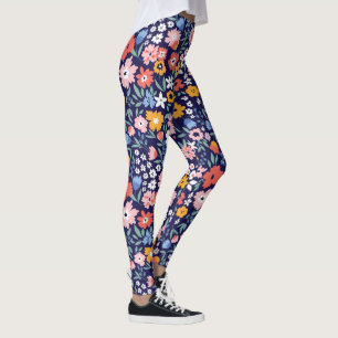 Leggings Fleurs d'été sauvages et gratuites