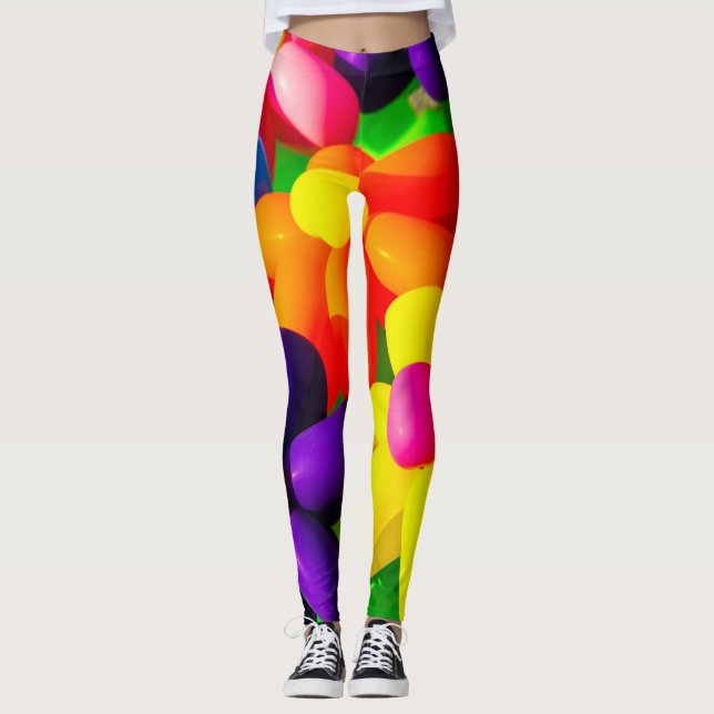 Leggings Fleurs en ballons de jeu (Devant)