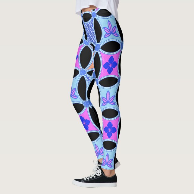 Leggings Fleurs et Motifs (Gauche)
