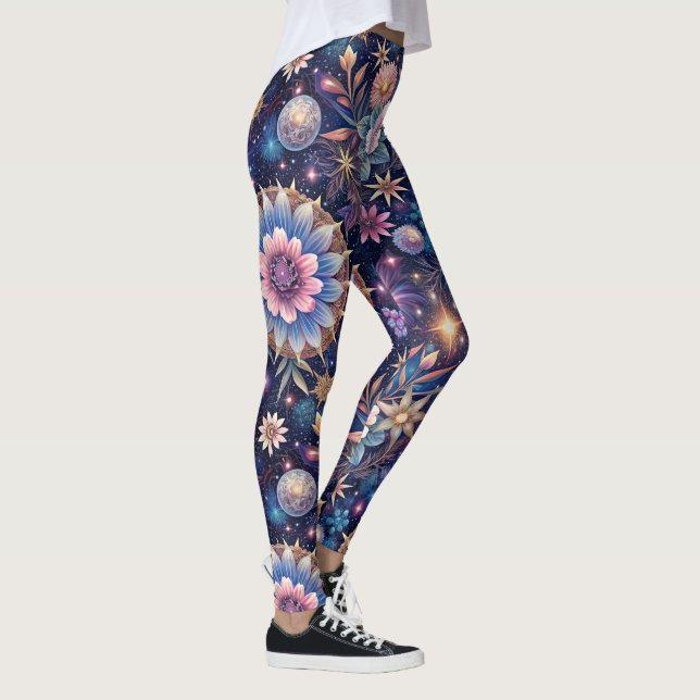 Leggings Fleurs Étoilées (Droite)