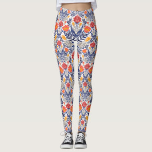 Leggings Fleurs folkloriques motif