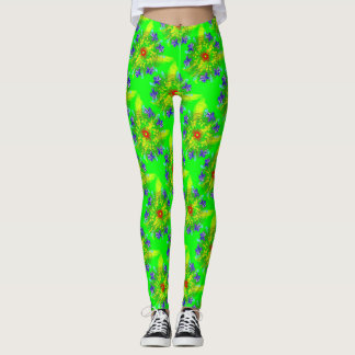 Leggings Fleurs Gribouillées