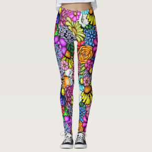 Leggings Fleurs hippies super