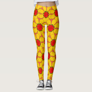 Leggings - Fleurs Jaunes
