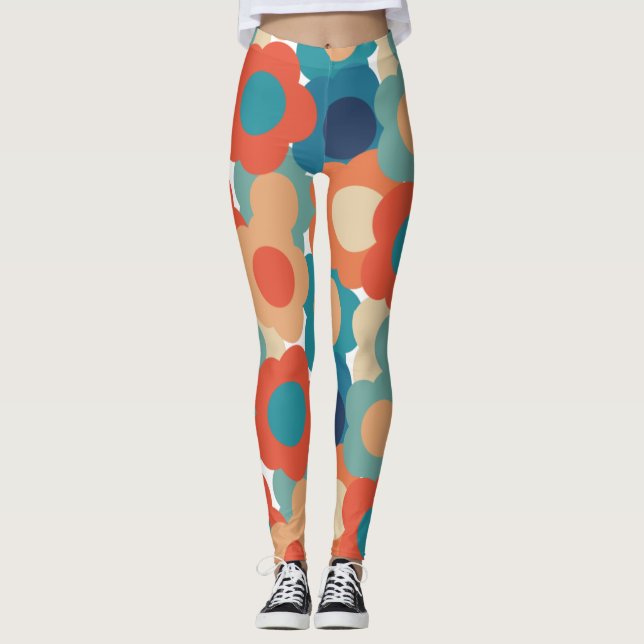 Leggings Fleurs les années 70 (Devant)