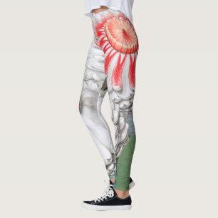 Leggings Fleurs Nénuphars vintages dans un étang de jardin