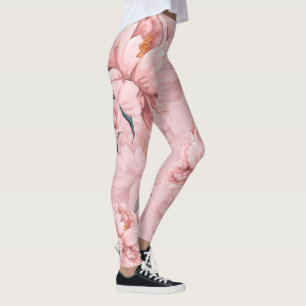 Leggings Fleurs roses jambières