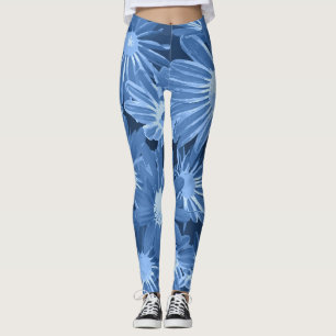 Leggings Fleurs rouges et jaunes 3
