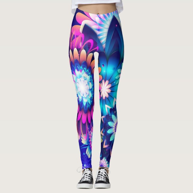 Leggings Fleurs sauvages de Neon (Devant)