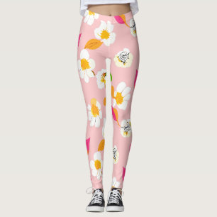 Leggings Fleurs sauvages sans couture 