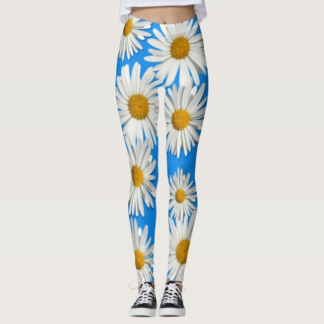 Leggings Fleurs Super, fleurs d'hippies de la farine (Devant)