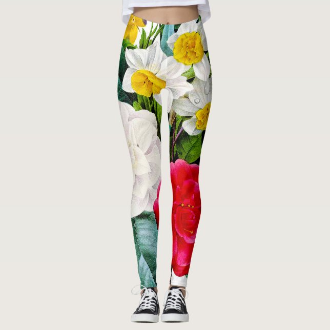 Leggings Fleurs vintages (Devant)