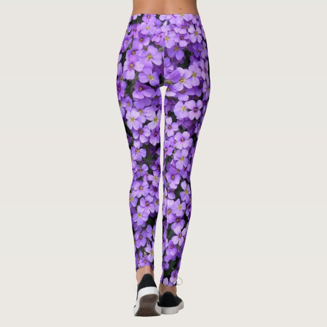 Leggings Fleurs violettes 3 (Dos)