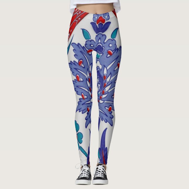 Leggings Fleurs | Zazzle_Growshop. (Devant)