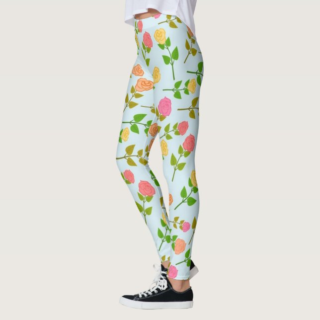 Leggings Fleurs | Zazzle_Growshop. (Gauche)