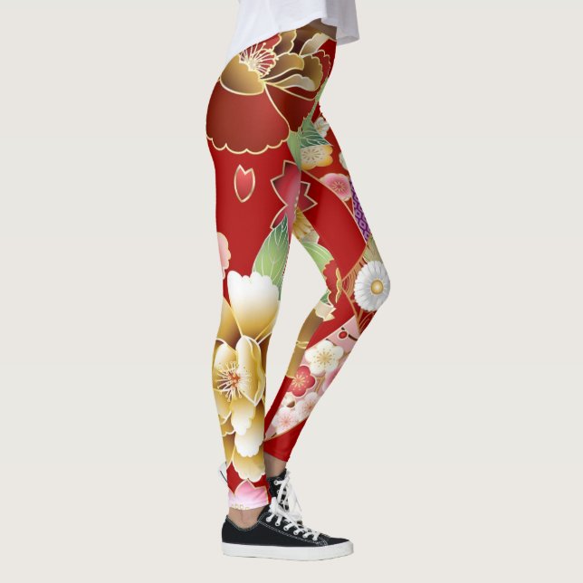 Leggings Fleurs | Zazzle_Growshop. (Droite)