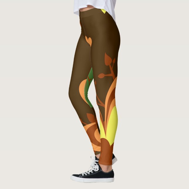 Leggings Fleurs | Zazzle_Growshop. (Gauche)