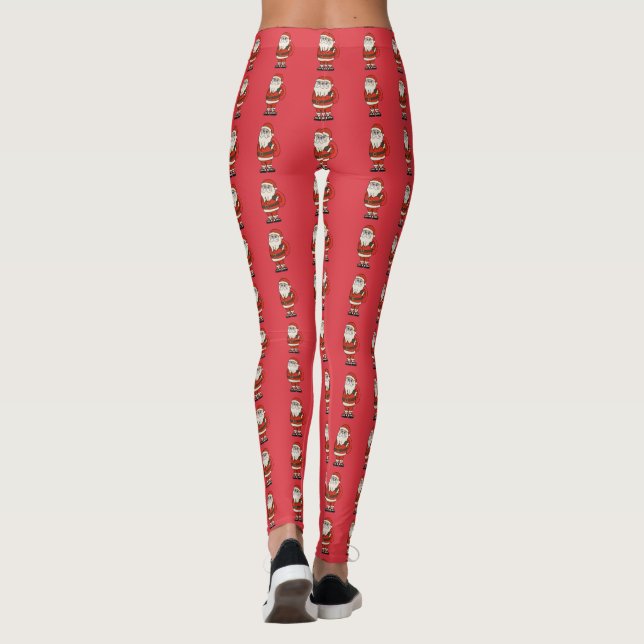 Leggings Flip Flops de Noël du Père Noël (Dos)
