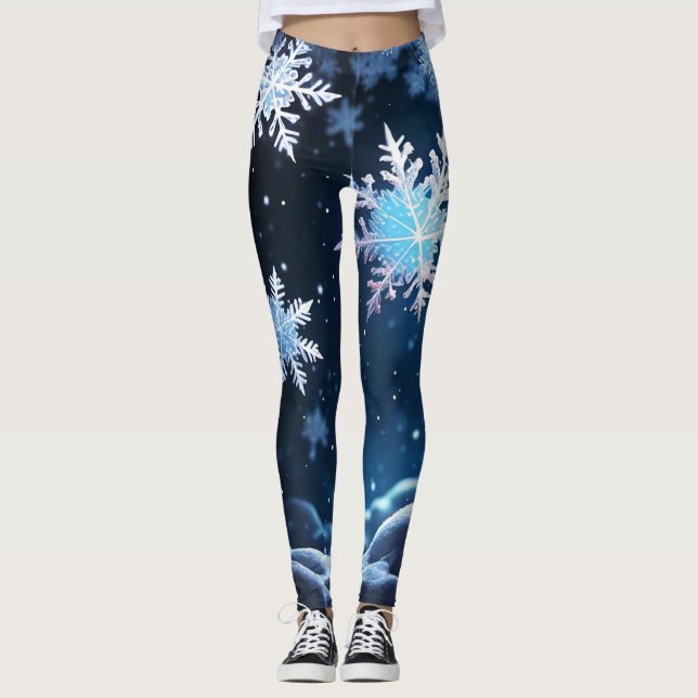 Leggings Flocon de neige (Devant)