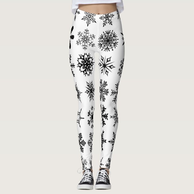 Leggings Flocon de neige (Devant)