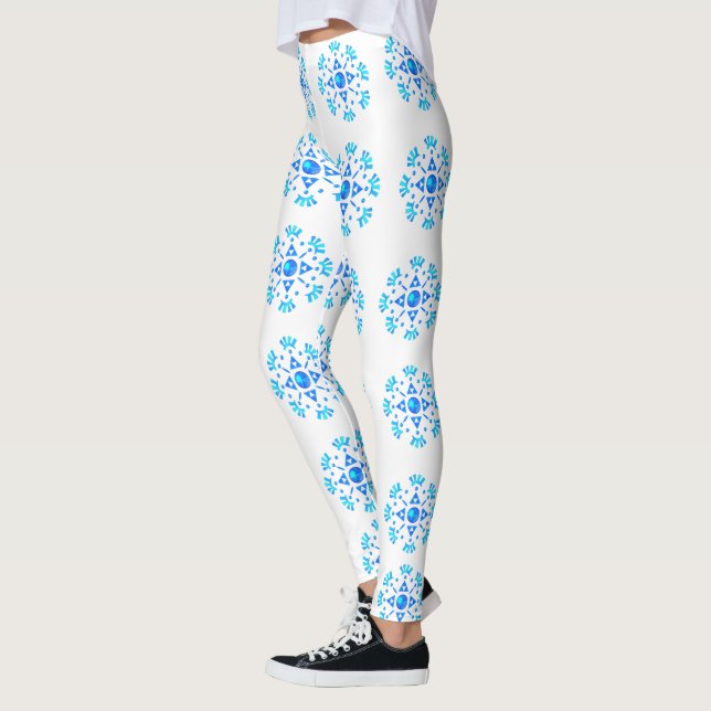 Leggings Flocon de neige cristal (Gauche)