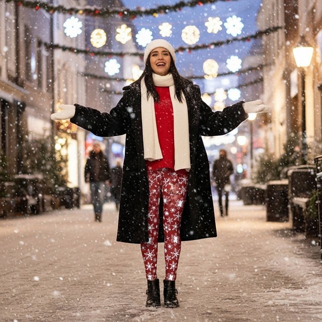 Leggings Flocons de neige (Créateur téléchargé)