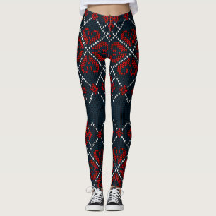 Leggings Flocons de Neige Bleus