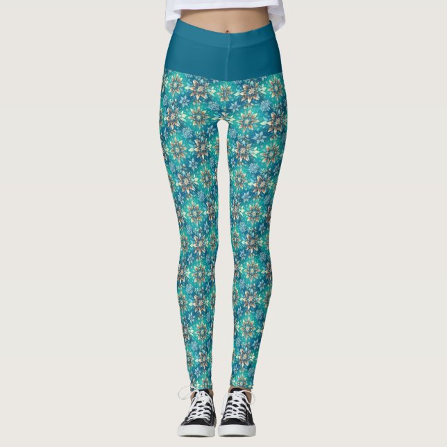Leggings Flocons d'hiver (Devant)