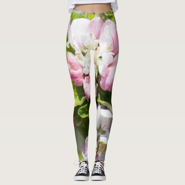 Leggings Floraison de pommiers (Devant)