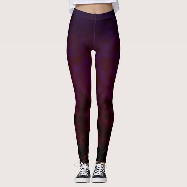 Leggings Floraison nocturne (Devant)