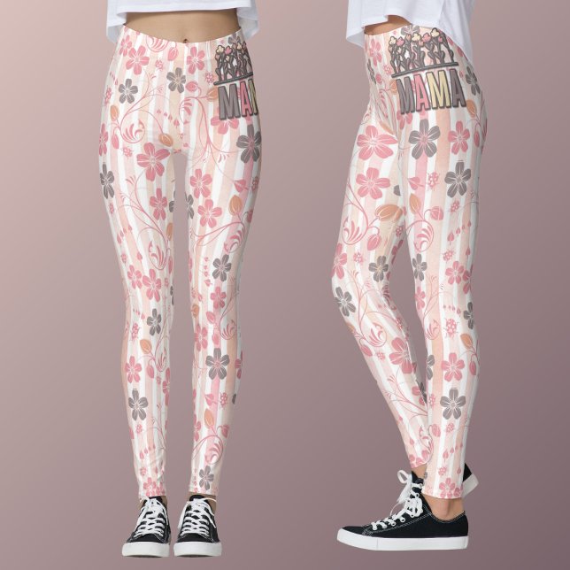 Leggings Floral Boho Mama (Créateur téléchargé)