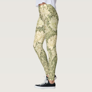 Leggings Floral Chrysanthemum Motif (par William Morris)