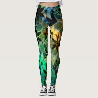Leggings Floral coloré #2