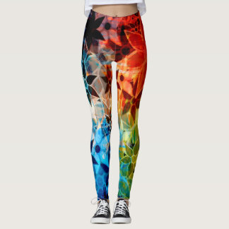 Leggings Floral coloré #4